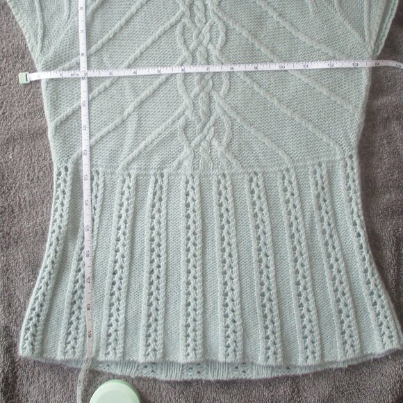 Anthropologie Moth Angora Pullover Sweater Top Light Blue Size S - Picture 8 of 8